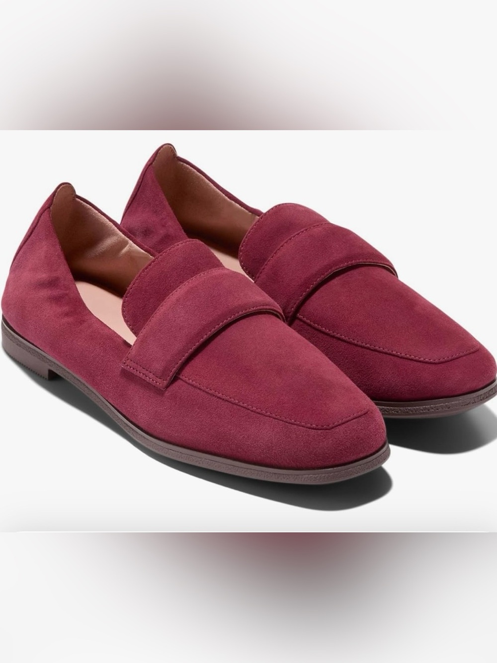 Cole Haan Suede Penny Loafers in Wine 🍷